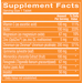 Supplement Facts label for Ultra Sugar Aid with Chromax Tablets