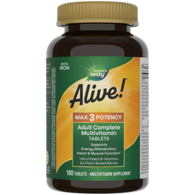 Alive! Whole Food Energizer Multivitamin (180 Tablets)