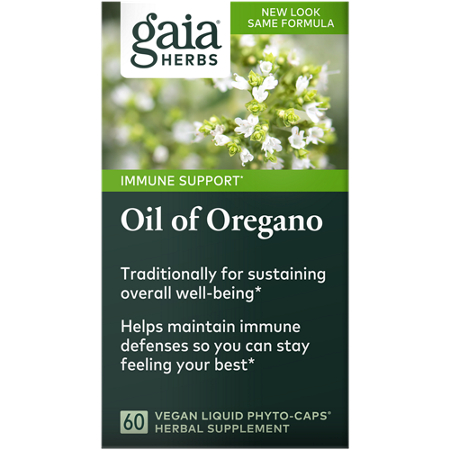 Gaia Herbs Oil of Oregano box front