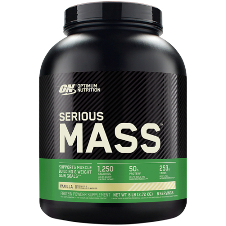 Optimum Nutrition Serious Mass protein powder 6 lb bottle front