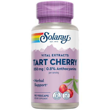 Solaray Tart Cherry 850 MG capsules bottle front