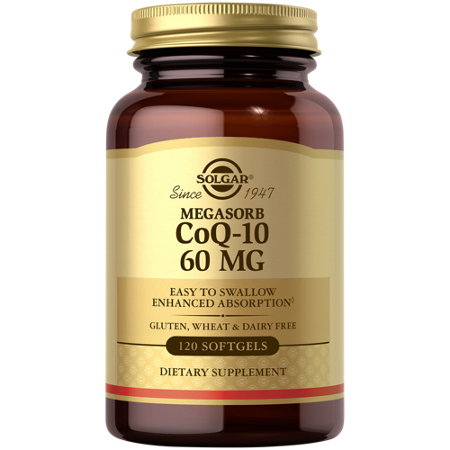 Solgar Megasorb CoQ-10 60 MG softgels bottle front