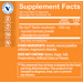 Supplement Facts label for Reishi Mushroom Immune Support 1200 MG