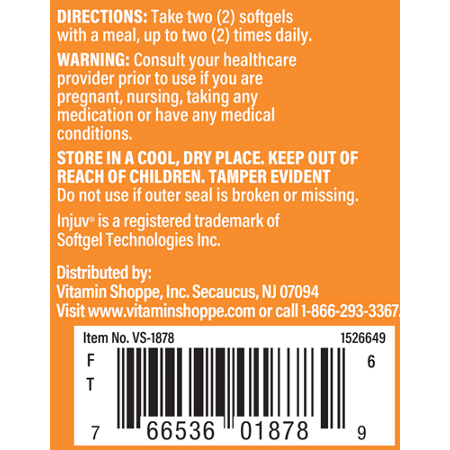 Directions for The Vitamin Shoppe Injuv Hyaluronic Acid Softgels 140 MG