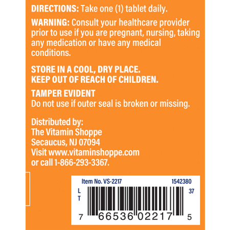 Directions for The Vitamin Shoppe GABA for Relaxation and Focus 750 MG