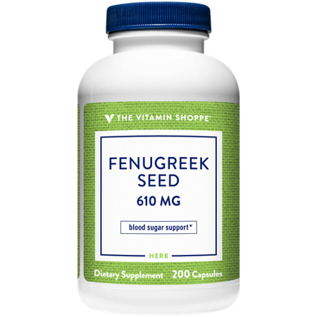 The Vitamin Shoppe Fenugreek Seed 610 MG bottle front