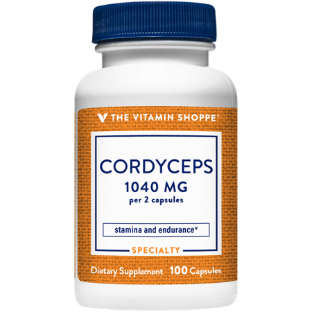 The Vitamin Shoppe Cordyceps Mushroom Supplement bottle front