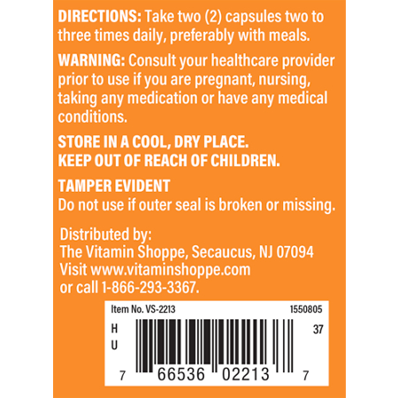 The Vitamin Shoppe Cordyceps Supplement 100 capsules, 1040 MG