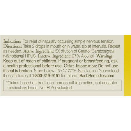 Bach Cerato Directions: Trust Intuition with Flower Essence