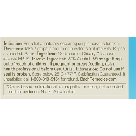 Bach Chicory for Unconditional Love Essence Directions