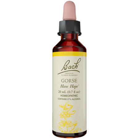 Bach Gorse for Hope Natural Homeopathic Flower Essence dropper front