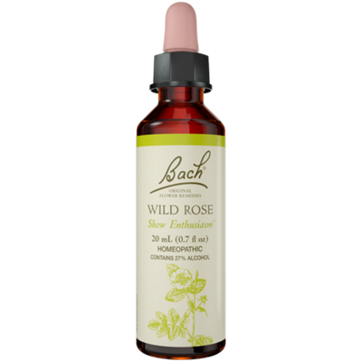 Wild Rose for Enthusiasm, Natural Homeopathic Flower Essence (20mL Dropper)