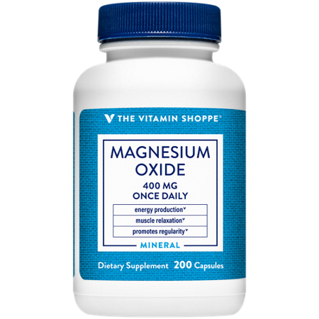 The Vitamin Shoppe Magnesium Oxide 400 MG bottle front