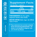 Supplement Facts label for Biotin for Hair Skin and Nail Support 1 MG