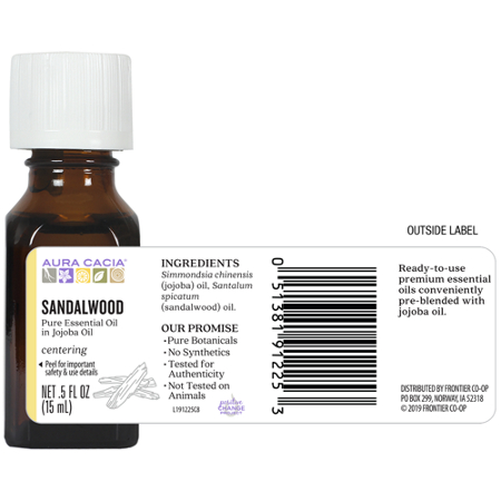 Aura Cacia Jojoba Oil and Sandalwood Essential Oil Blend view 6
