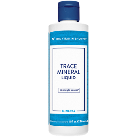 The Vitamin Shoppe Trace Mineral Liquid bottle view