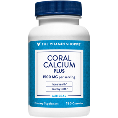 Coral Calcium Plus - Eco-Safe Source of Calcium with Vitamins & Minerals - 1,500 MG (180 Capsules)