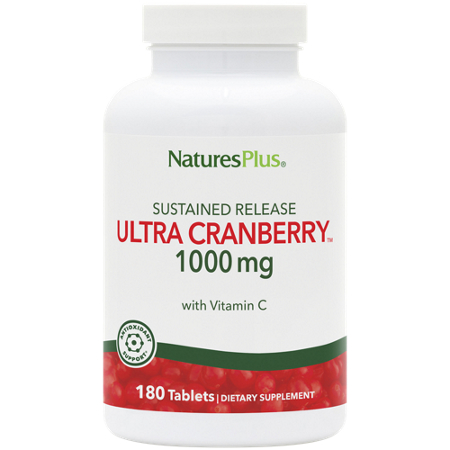 Natures Plus Ultra Cranberry Tablets 1000 MG bottle front