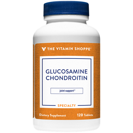 The Vitamin Shoppe Glucosamine Chondroitin tablets front