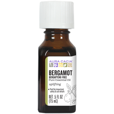 Bergamot 100% Pure Essential Oil (Bergaptene-Free) - Uplifting Aromatherapy (0.5 Fluid Ounces)