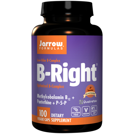 Jarrow Formulas B-Right Optimized Vitamin B-Complex veggie caps front