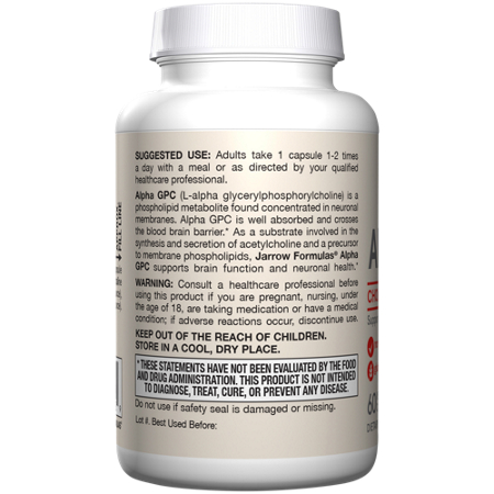 Jarrow Formulas Alpha GPC Supports Brain Function capsules 300 MG view 4