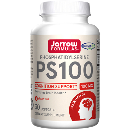Jarrow Formulas PS100 Phosphatidylserine softgels 100 MG bottle front