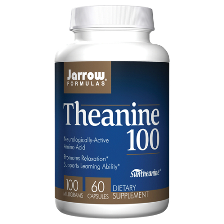 Jarrow Formulas Theanine 100 capsules bottle front