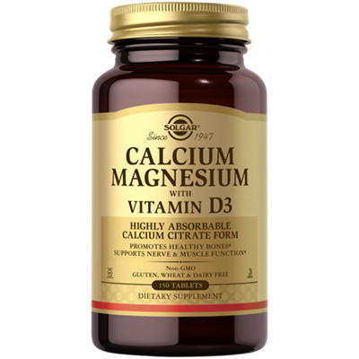 Calcium Magnesium with Vitamin D3 - Highly Absorbable (150 Tablets)