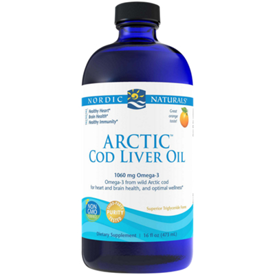 Arctic Cod Liver Oil – 1,060 MG Omega-3s – Orange (16 fl. oz.)