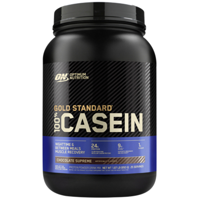 GOLD STANDARD 100% CASEIN – Premium Micellar Casein Protein – Chocolate Supreme (1.87 lbs./25 Servings)