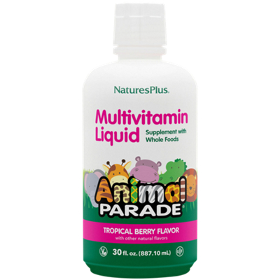 Animal Parade Liquid Multivitamin for Kid's - Tropical Berry (30 Fluid Ounces)
