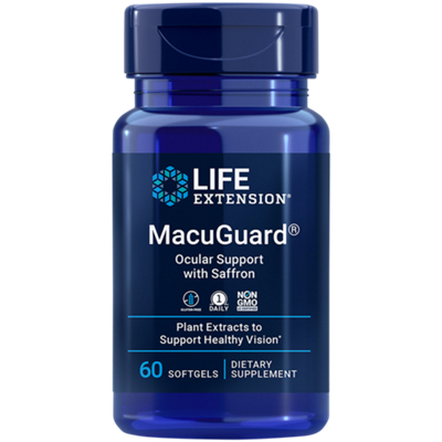 MacuGuard Ocular Support with Saffron - Supports Healthy Vision (60 Softgels)