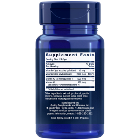 Supplement Facts for Doctors Best CoQ-10 100 MG softgels