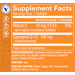 Supplement Facts for Liver Detox 620 MG with Turmeric