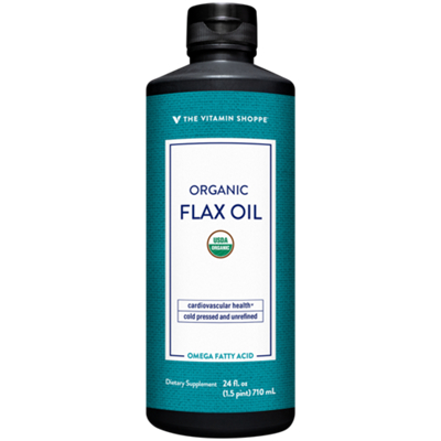 Certified Organic Flax Oil - Essential Fatty Acid with 7.6MG of ALA Per Serving (24 fl. oz.)