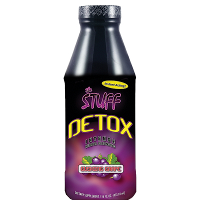 The Stuff Detox - Instant Acting Intense Herbal Liquid Full System Cleanse - Gushing Grape (16 Fluid Ounces)