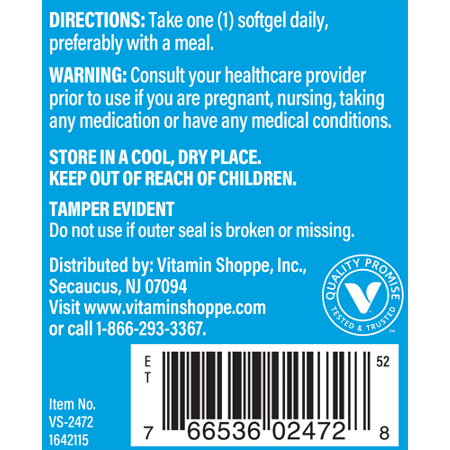 Directions for The Vitamin Shoppe Vitamin D3 Bone Health and Immune Support