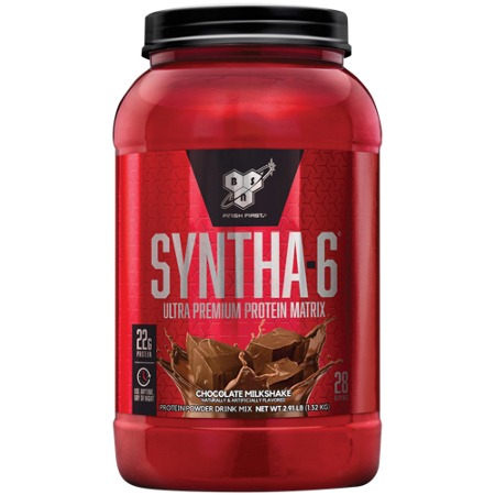 Syntha 6 Chocolate Powder container front