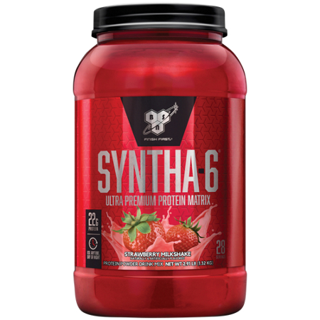 BSN Syntha-6 Ultra Premium Protein Matrix Strawberry Milkshake bottle front