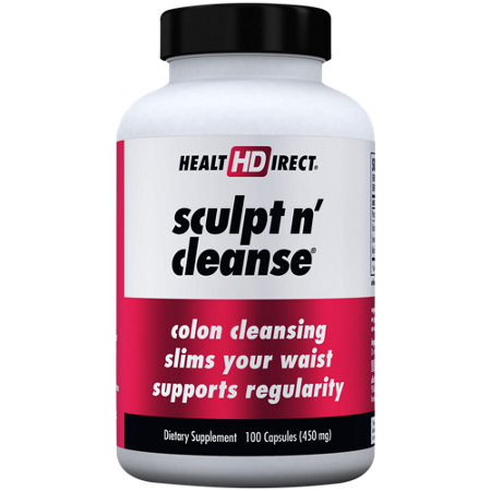 Sculpt n Cleanse 100 capsules 450 MG bottle front