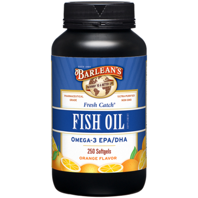 Fresh Catch Fish Oil - Omega 3, EPA & DHA - Orange - 680 MG (250 Softgels)