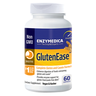 GlutenEase - Enzyme Support for Gluten-Free/Casein-Free Diets (60 Capsules)