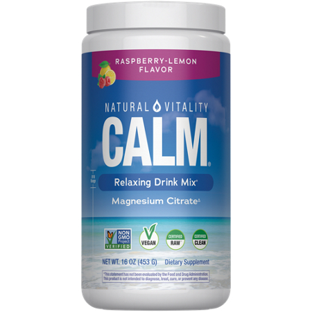 Natural Vitality Calm Relaxing Drink Mix bottle front