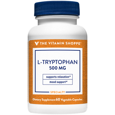 L-Tryptophan - Supports Mood & Relaxation - 500 MG (60 Vegetarian Capsules)