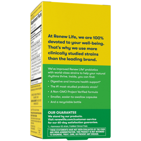 Renew Life Ultimate Flora Adult 50 Plus Probiotic box view 5