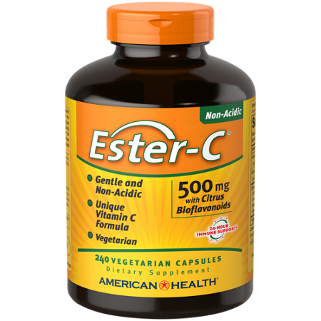 American Health Ester-C 500 MG with Citrus Bioflavonoids capsules bottle front