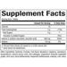Supplement Facts label for Natural Factors Vitamin C 500 MG