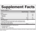 Supplement Facts label for Natural Factors WellBetX PGX with Mulberry
