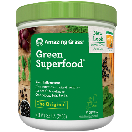 Amazing Grass Green Superfood Powder container front